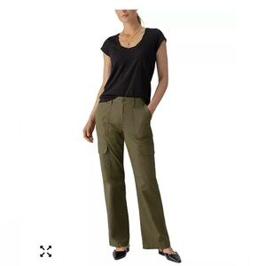 Sanctuary Cargo Pants Olive Green Relaxed Fit Utility High Rise Sz. L